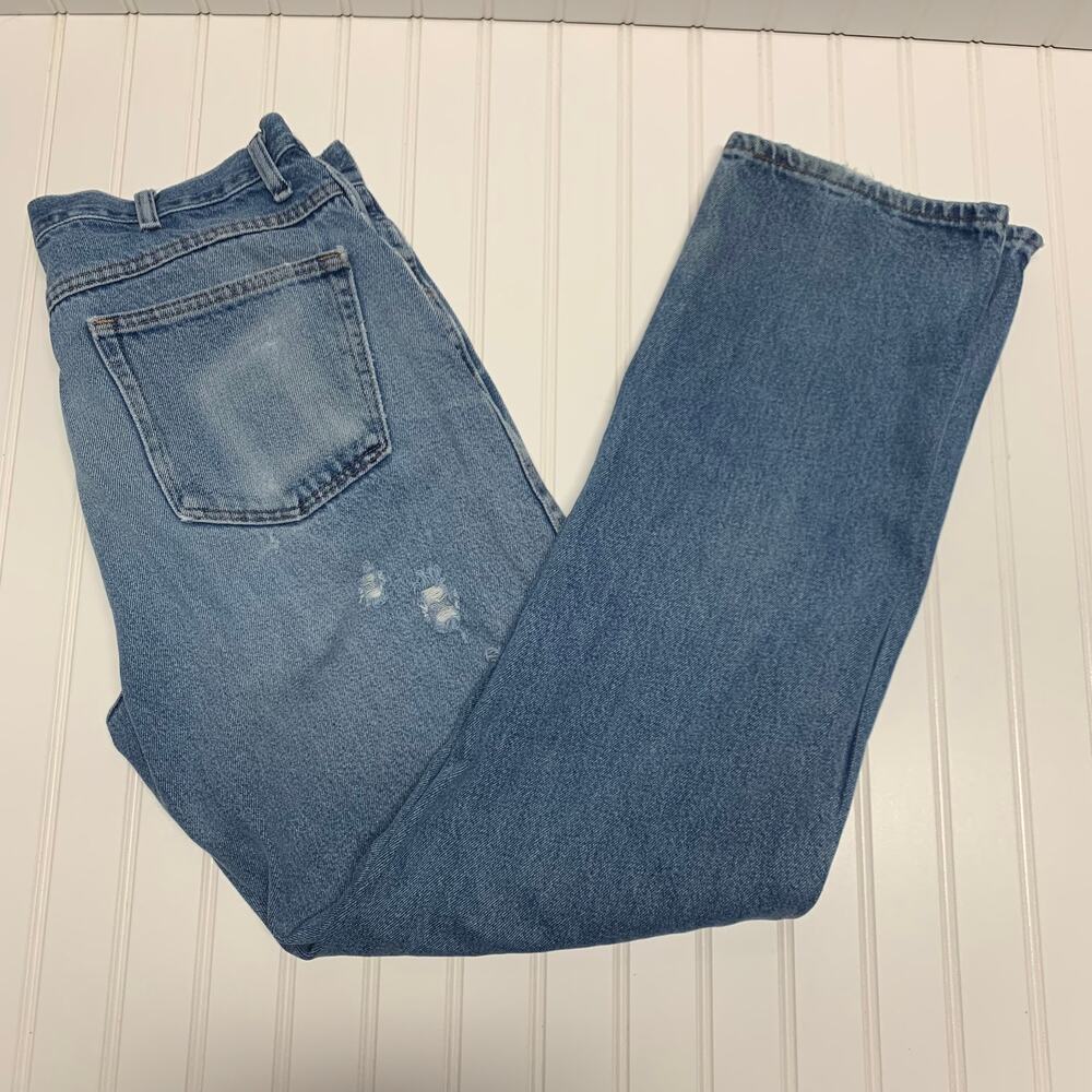 Destroyed Grunge Jeans Cotton Mens 36 x 34